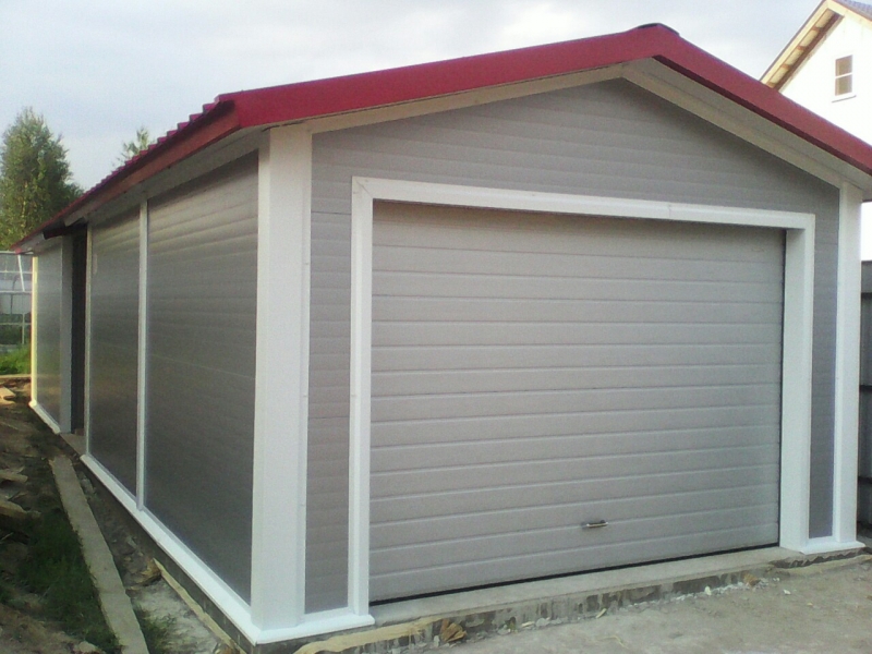 Гараж из сэндвич-панелей на 2 автомобиля 4*9*3